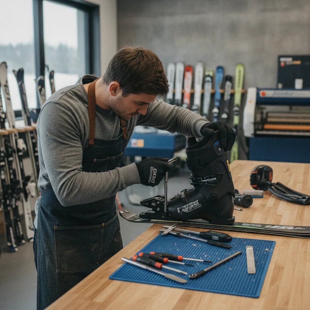 Réparation fixation  de ski – diagnostic et atelier 2026